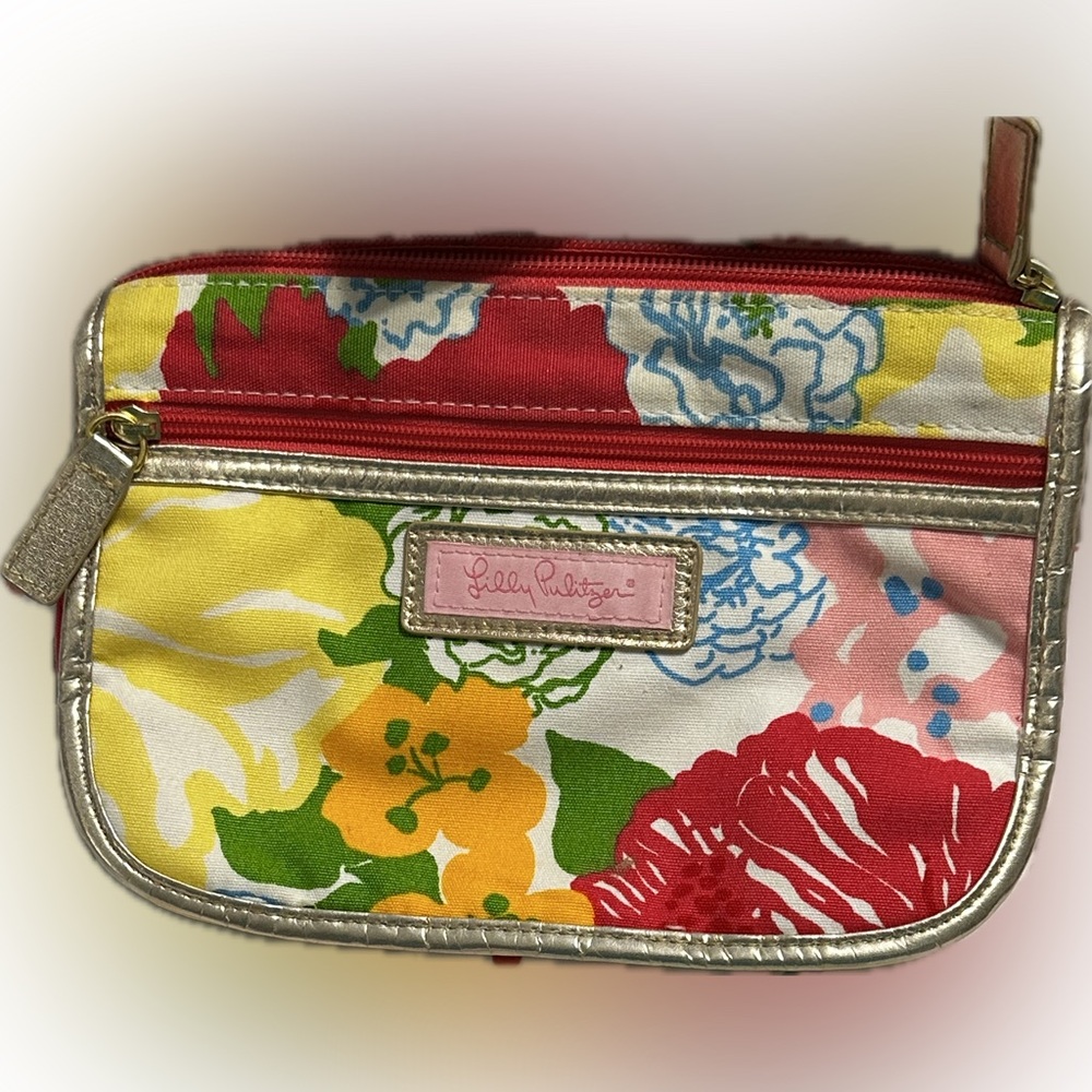 Lilly Pulitzer Floral Print Makeup Bag